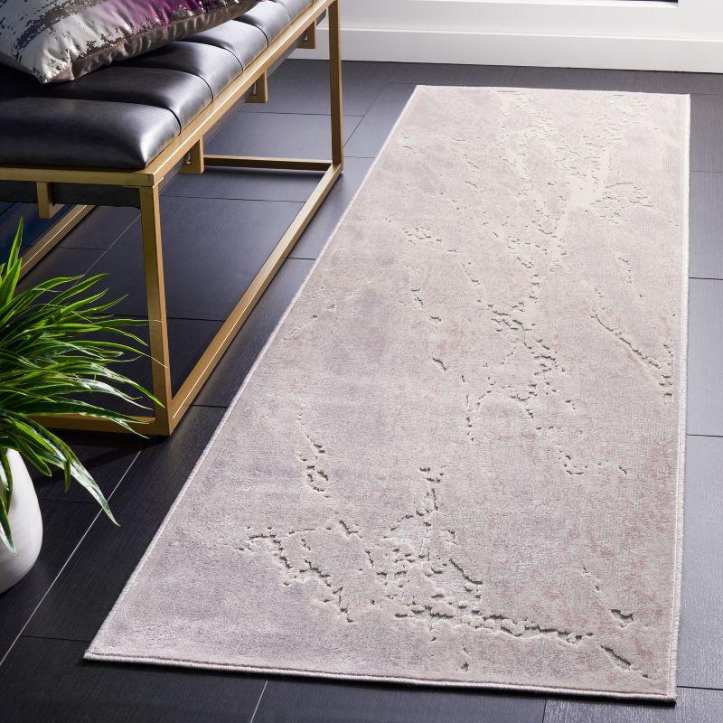 Paradise PAR884 Power Loomed Runner Rug - Light Grey/Blush Pink - 2'2"x8' - Safavieh.