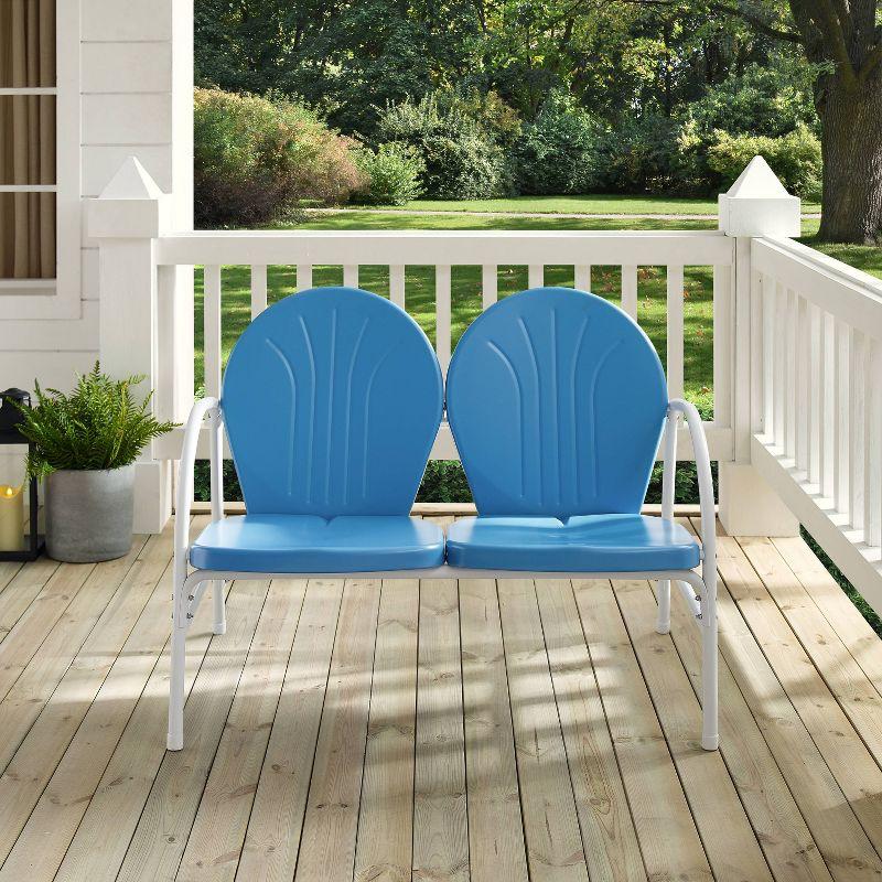 Griffith Outdoor Loveseat - Sky Blue - Crosley