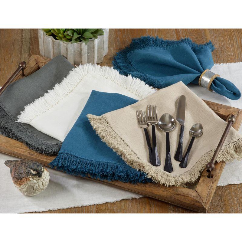 Refined Rustic Fringe Edge 20" Napkin