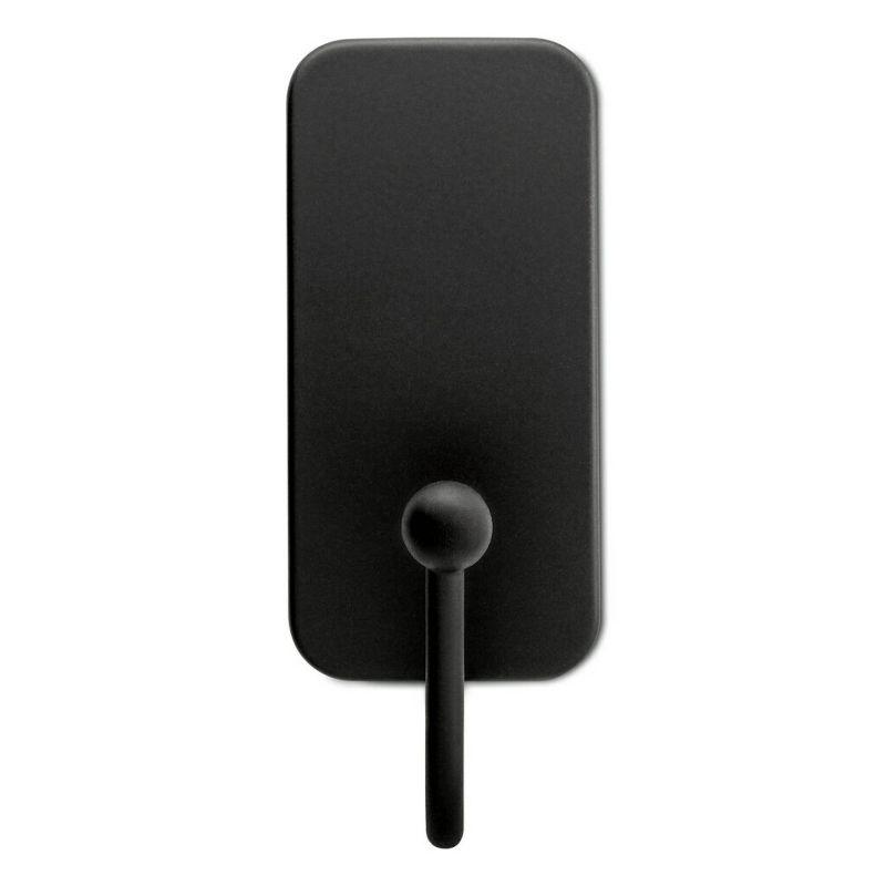 Command Small Matte Black Hooks: Decorative Wall & Kitchen Hooks, Metal, 0.5 lb Capacity, 2-Pack