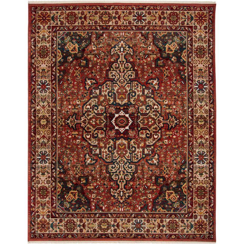 Kashan KSN305 Power Loomed Area Rug - Red/Ivory - 8'x10' - Safavieh