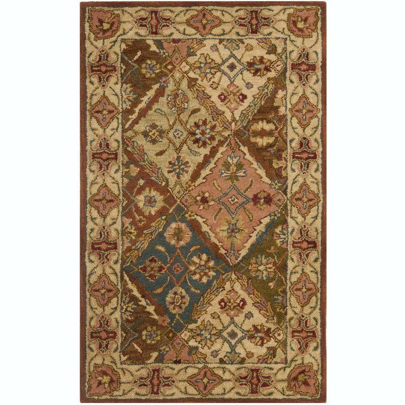 Heritage Multicolor Hand-Tufted Wool Area Rug 3' x 5'