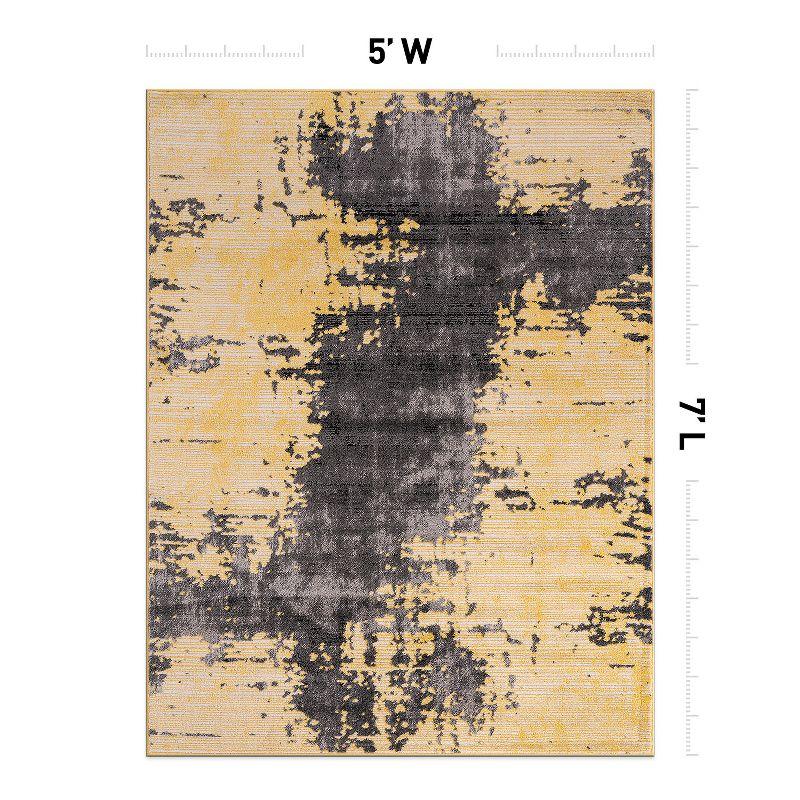 World Rug Gallery Abstract Design Distressed Area Rug