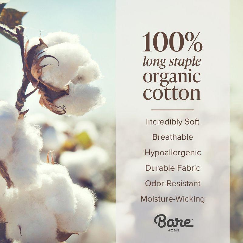 Bare Home 100% Cotton Percale Sheet Set