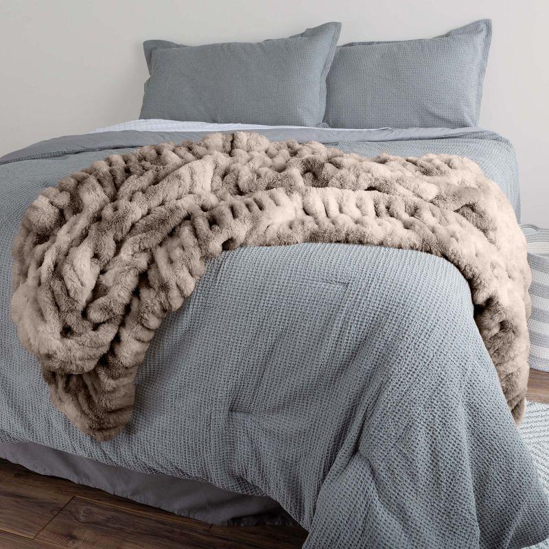 Lavish Home 60x80-Inch Faux Fur Blanket