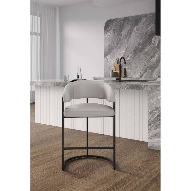 Manhattan Comfort Augusta Modern Leatherette Upholstered Counter Height Barstool