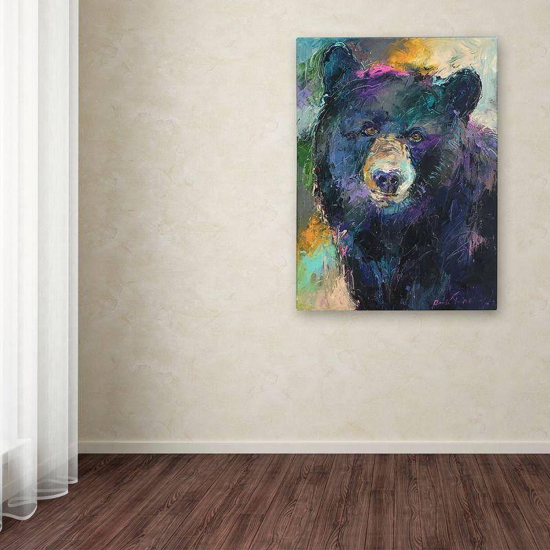 Trademark Fine Art -Richard Wallich 'Art Bear' Canvas Art - 24''x32''