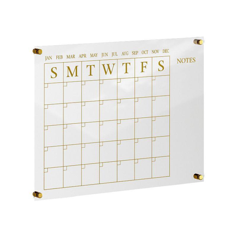 Thomas Martha Stewart Acrylic Wall Calendar with Notes with Dry Erase Marker and Mounting Hardware