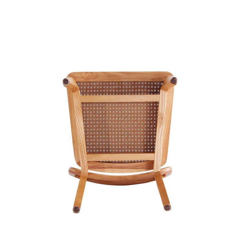 Manhattan Comfort Set of 2 Giverny Dining Chairs Natural - Manhattan Comfort: Ash Wood Frame, Matte Finish, No Assembly Required