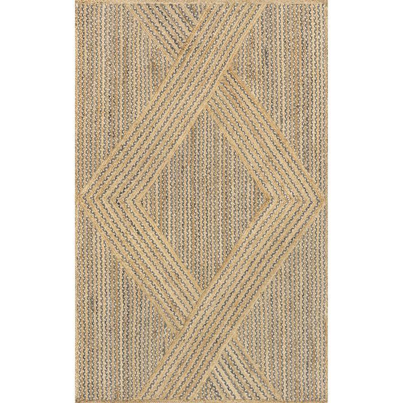 Natural 8' x 10' Wool Rectangular Area Rug