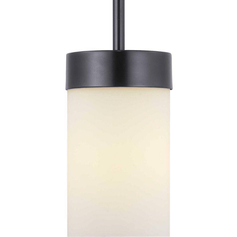 Progress Lighting Elevate 1-Light Mini Pendant, Polished Chrome, Etched White Glass Shade