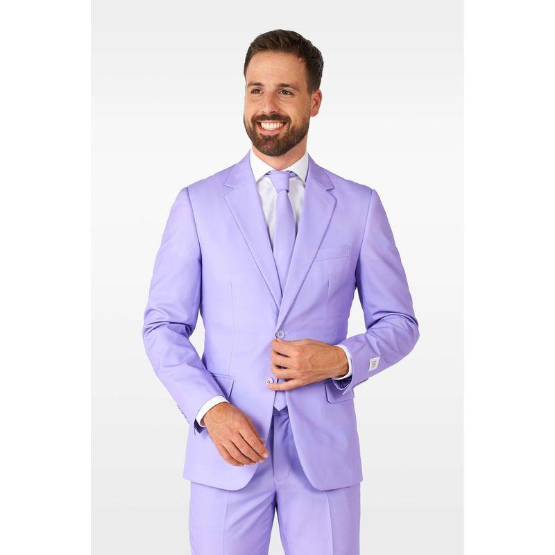 OppoSuits Solid Color Party Suits - Colorful Outfits for Prom, Weddings, Bachelor Parties - Lavender  - Size 50