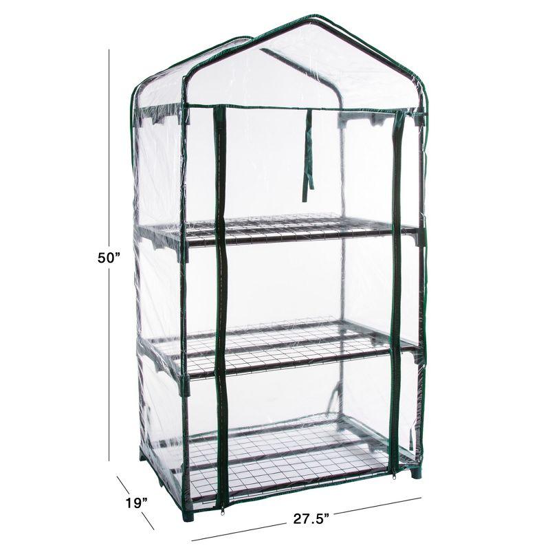 Nature Spring 3-Tier Mini Garden Greenhouse