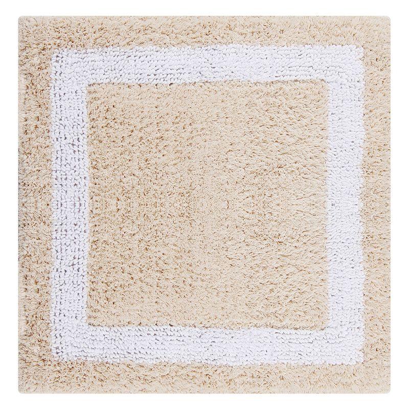 Highland Dunes Widman 100% Cotton Tufted Reversible Bath Rug Super Absorbent, Machine Washable Bathroom Rug