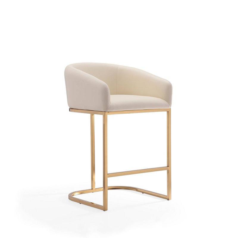 Bolland Upholstered Counter Stool with Metal Frame