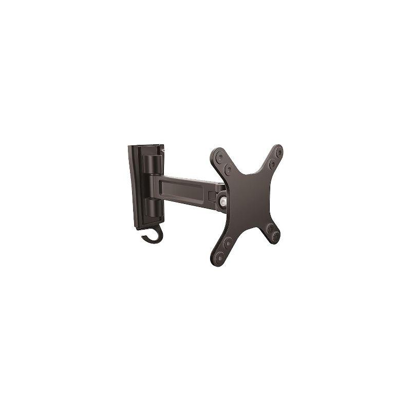 Black Aluminum Full-Motion Wall Mount Monitor Arm for 13"-27" Displays