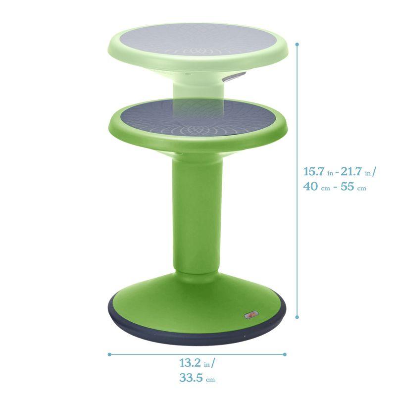 ECR4Kids SitWell Wobble Stool, Adjustable Height, Active Seating