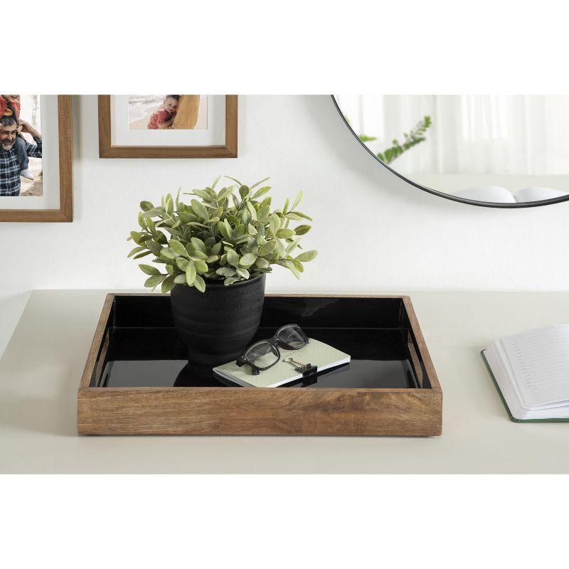 Kate and Laurel Ehrens Decorative Wood Tray