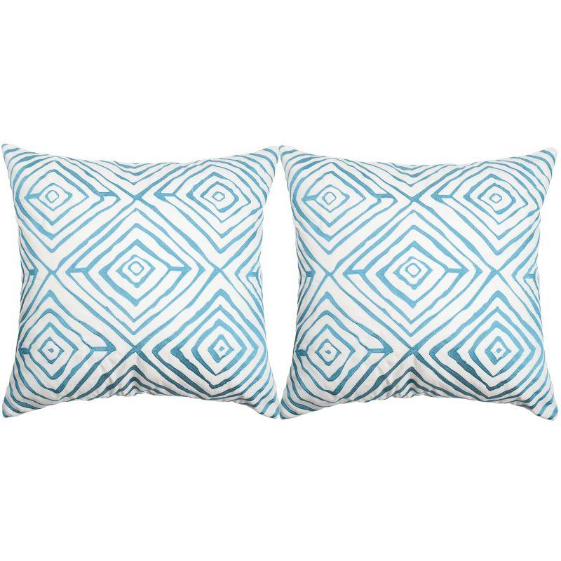 Safavieh Geometric Polypropelene Throw Pillow (Set of 2)