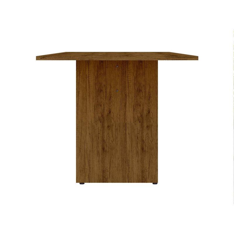 67.91" Nomad Dining Table Natural - Manhattan Comfort: Pedestal Base, MDF, Seats 6