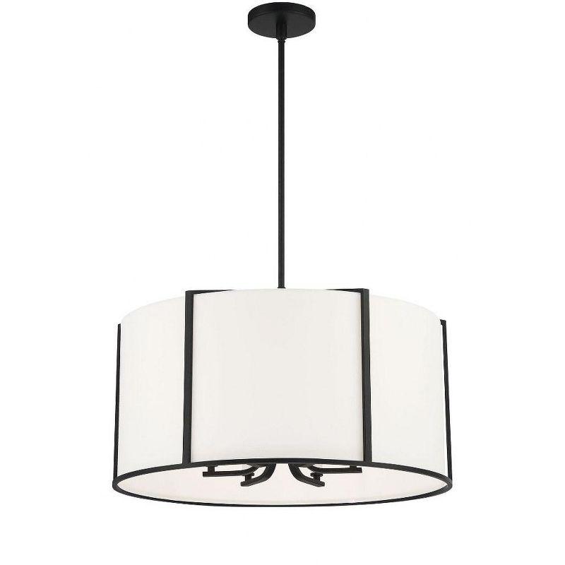 Crystorama Lighting Carlyn 6 - Light Pendant in  Black