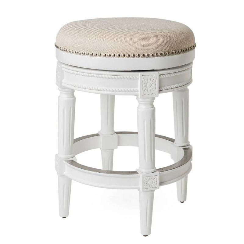 Maven Lane Maven Lane Pullman Backless Stool with Fabric Upholstery