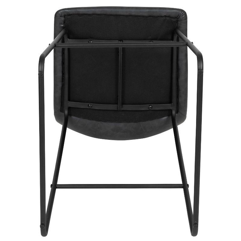 Flash Furniture Ringel Upholstered Counter Stool with Metal Frame