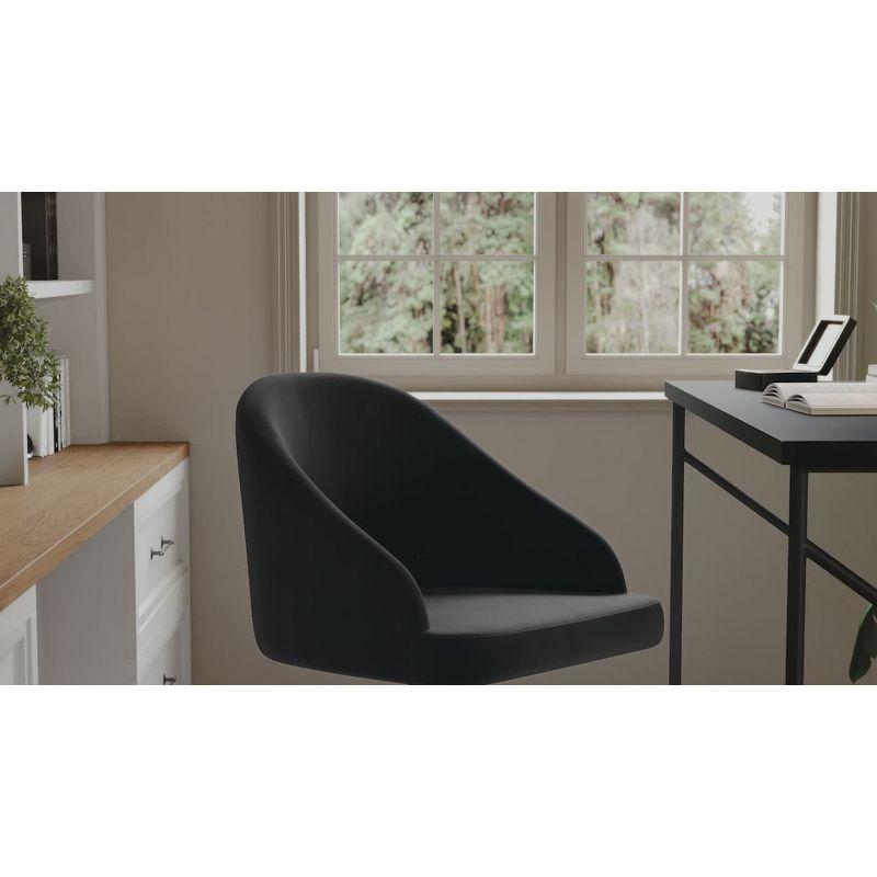 Jones Martha Stewart Sora Upholstered Stationary Swivel Home Office Chair