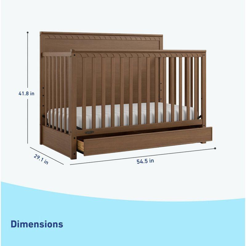 Graco Sasha 5-in-1 Convertible Crib with Drawer