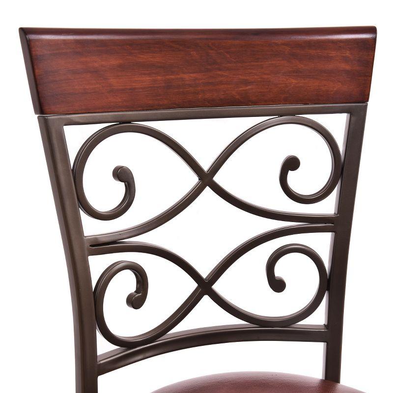 Tangkula 2PCS Bar Stools Dining Kitchen Pub Chair