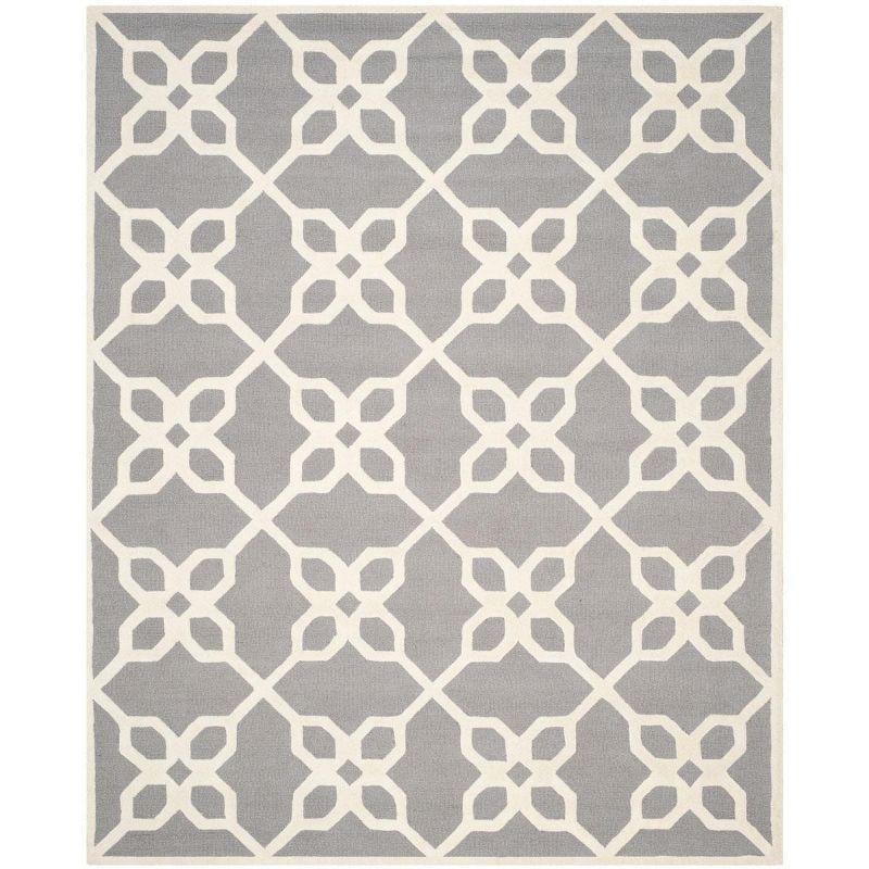 Cambridge CAM722 Tufted Indoor Area Rug - Dark Grey/Ivory - 8'x10' - Safavieh