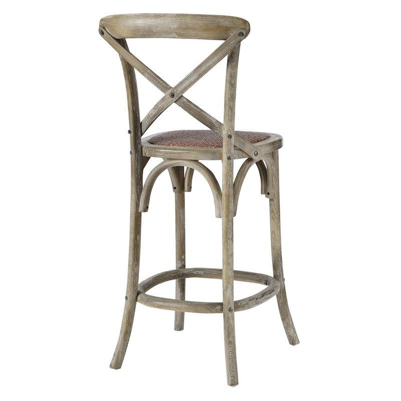 Modway Gear Counter Stool with Gray Finish EEI-5667-GRY