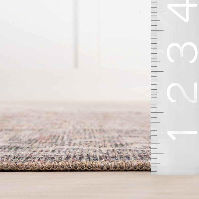 Nuloom Hillstone Collection Maybelle Traditional Vintage Medallion Area Rug, 7' 10" x 10', Grey