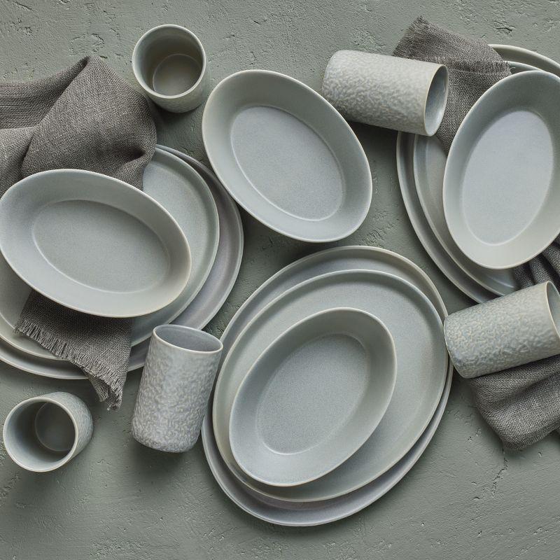 Stone by Mercer Project Katachi 16-Piece Dinnerware Set Stoneware