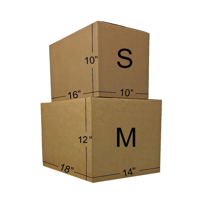 UBMOVE 36 Moving Boxes 2 Room Basic Moving Kit, Tape, Bubble, Packing Paper