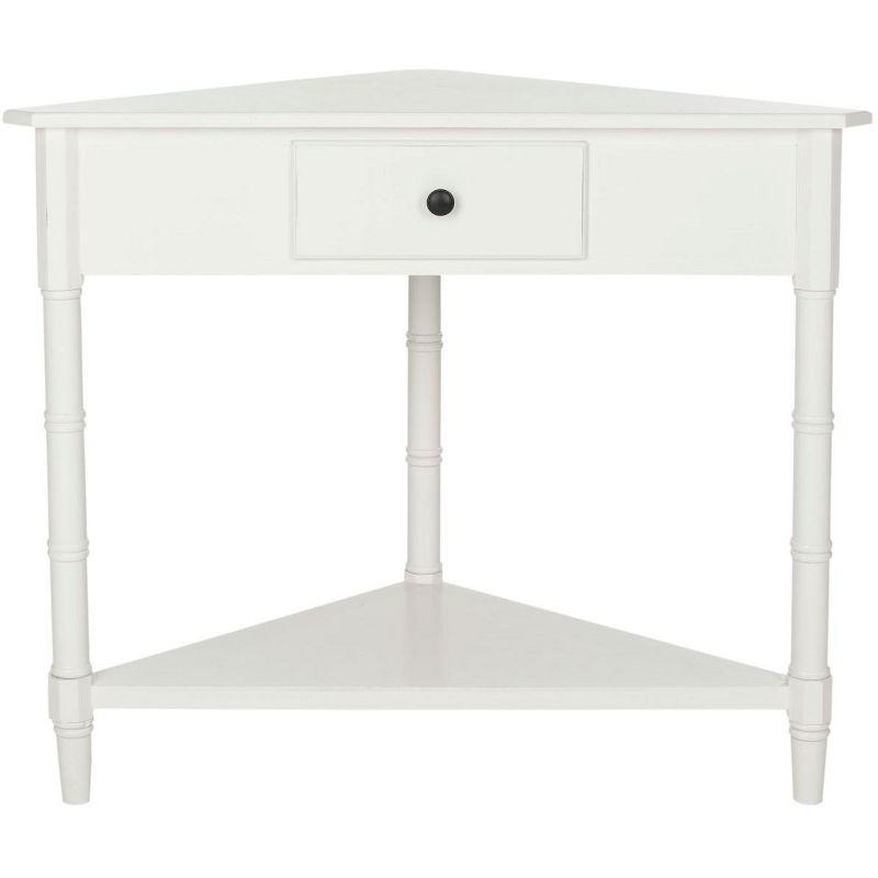Gomez Corner Table - AMH5709C - Off-White - Safavieh Couture