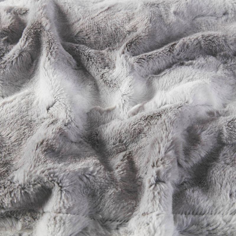 60"x70" Oversized Marselle Faux Fur Throw Blanket - Madison Park