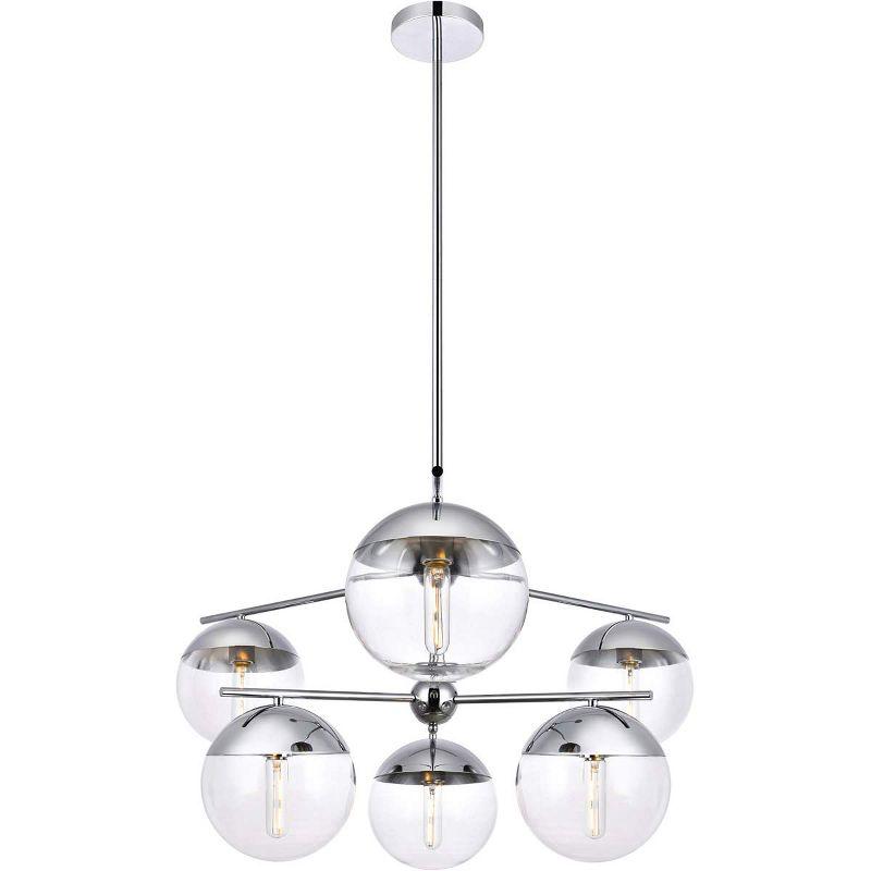 Yearby 6 - Light Dimmable Tiered Chandelier