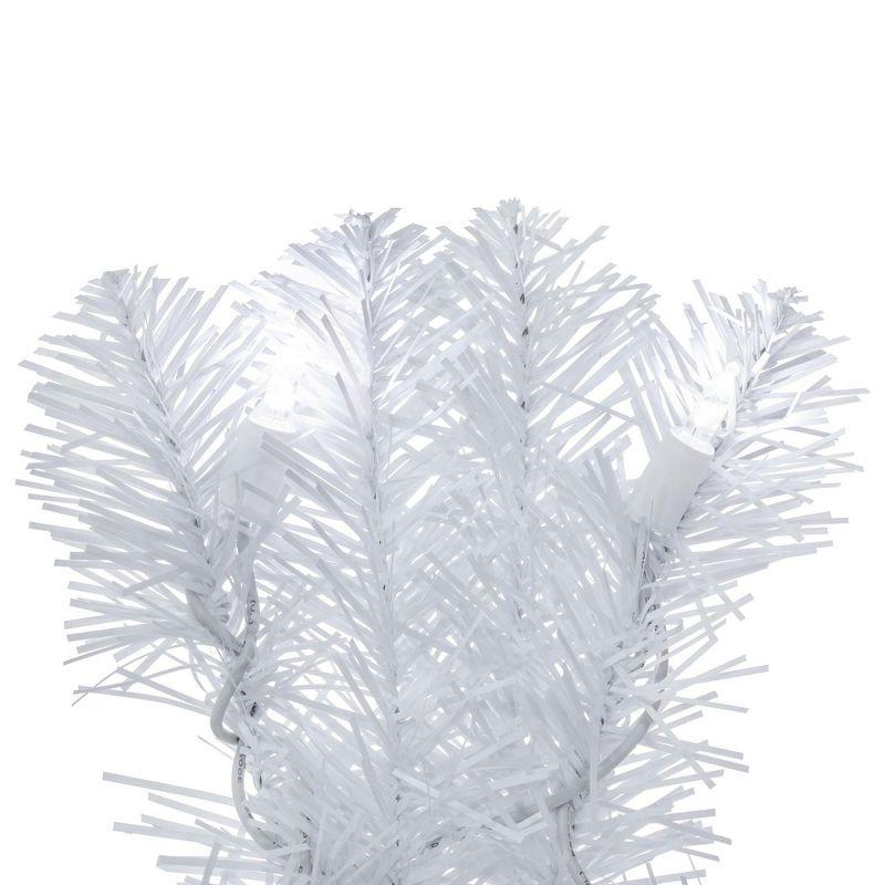 Vickerman Artificial Crystal White Wreath