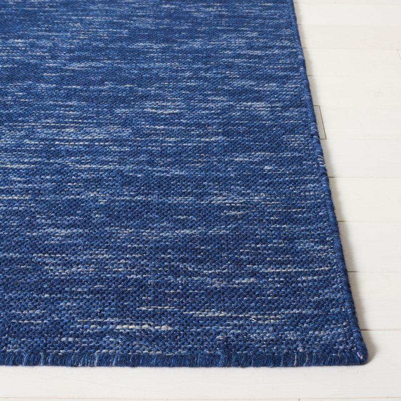 Kilim KLM125 Hand Woven Area Rug - Navy/Blue - 6'x6' - Safavieh