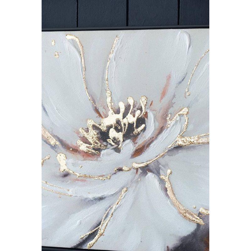 Blooming Floral Framed Hand Painted Wall Art - A&B Home