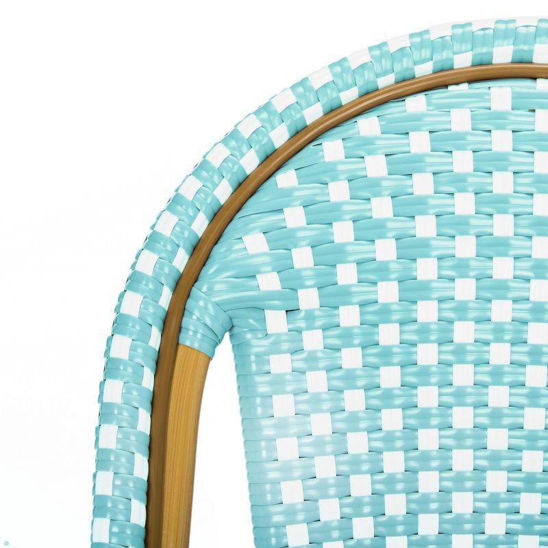 Casidy Polyethylene (PE) Wicker Wicker Outdoor Dining Side Chair