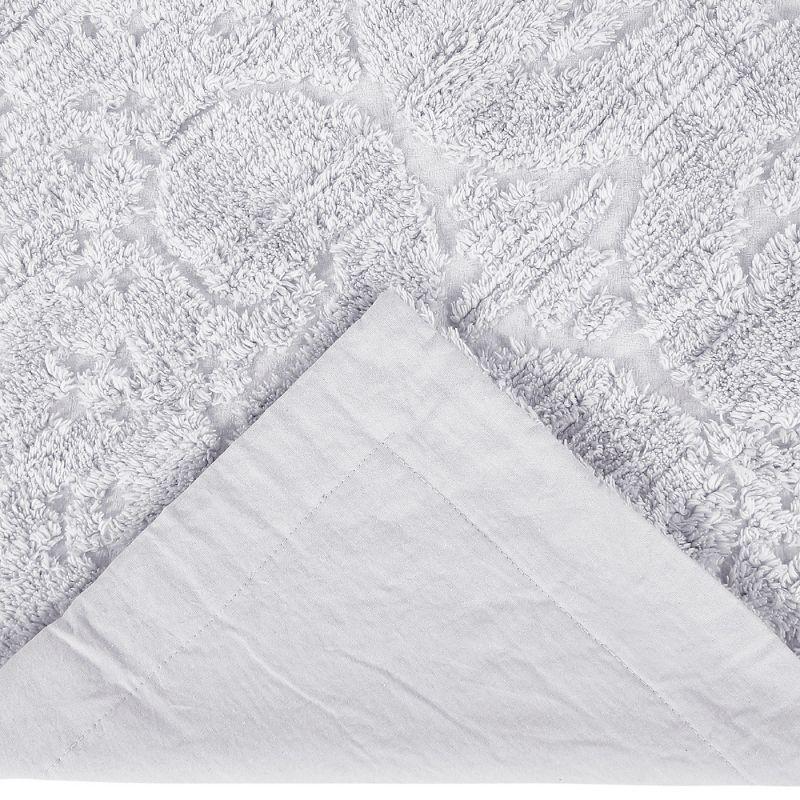 Better Trends Ashton Collection Chenille Bedspread Set, 100% Cotton Machine Washable Bedding Set, Soft & Breathable Medallion Design Coverlet with Sham, Luxurious All Season Comfort