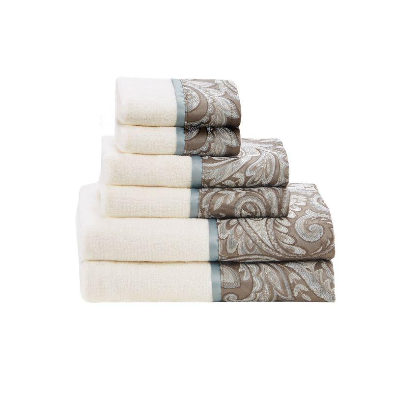 Aubrey 6 Piece Jacquard Towel Set