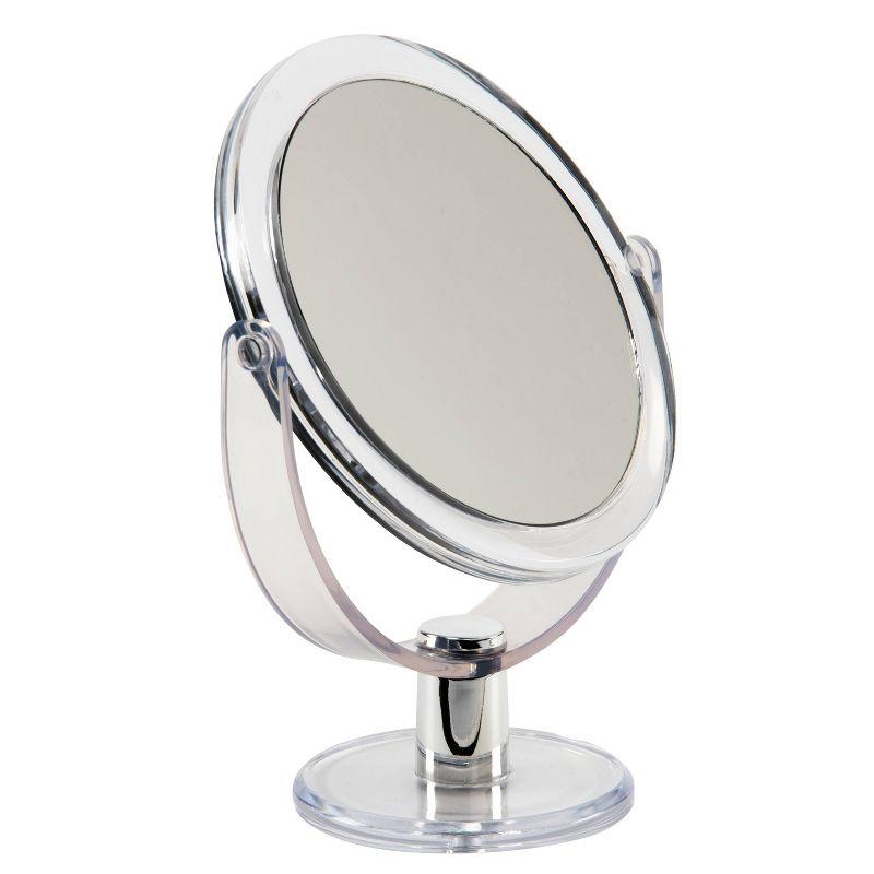 7" Vanity Rubberized 1X-10X Magnification Mirror Clear - Home Details