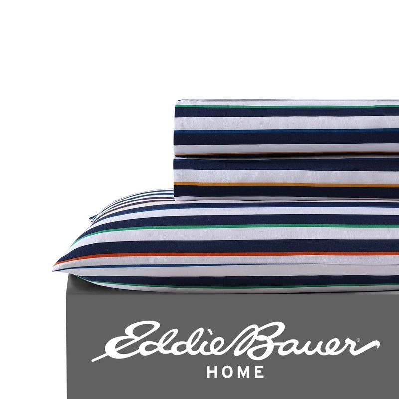 Eddie Bauer Stripes Game Blue Sheet Set