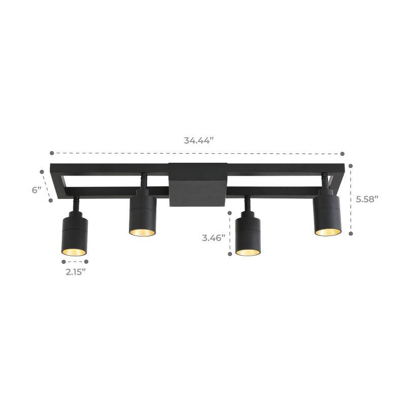 23.4'' 4 -Light Fixed Track Track Kit with Adjustable Head