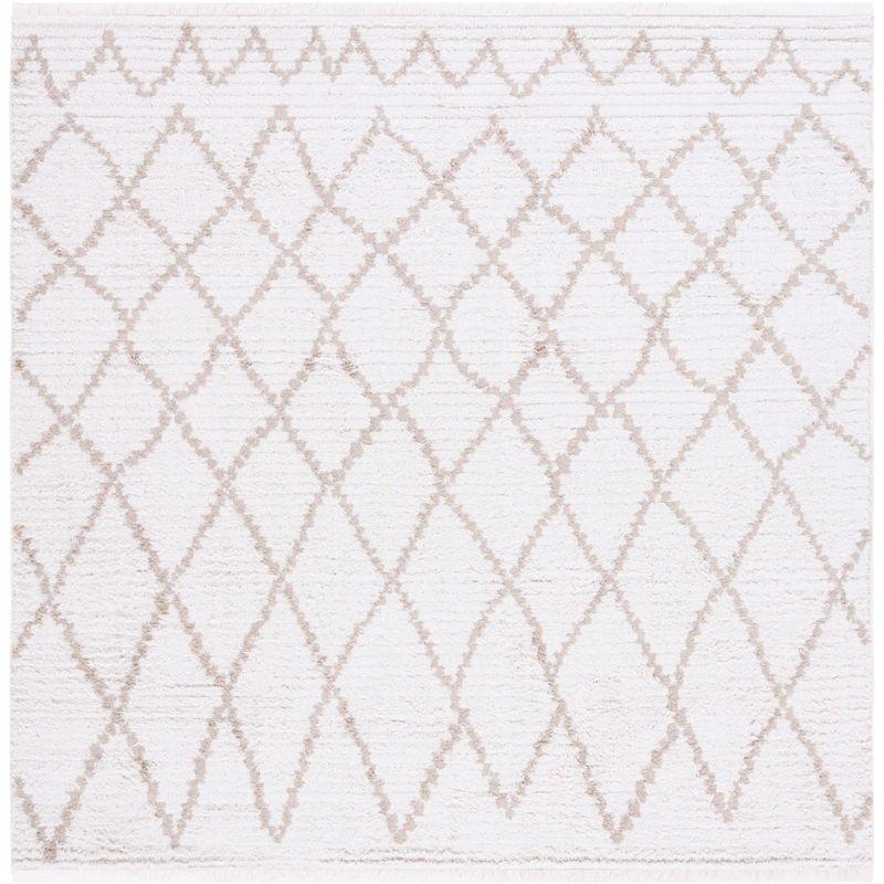 Augustine AGT850 Power Loomed Area Rug - Ivory/Beige - 6'4"x6'4"Square - Safavieh.