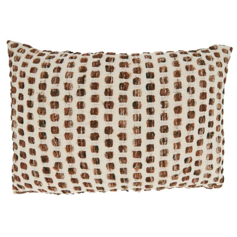 Saro Lifestyle Woven Throw Pillow With Poly Filling