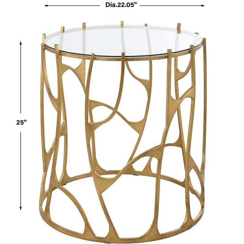 Uttermost Ritual Round Gold Side Table